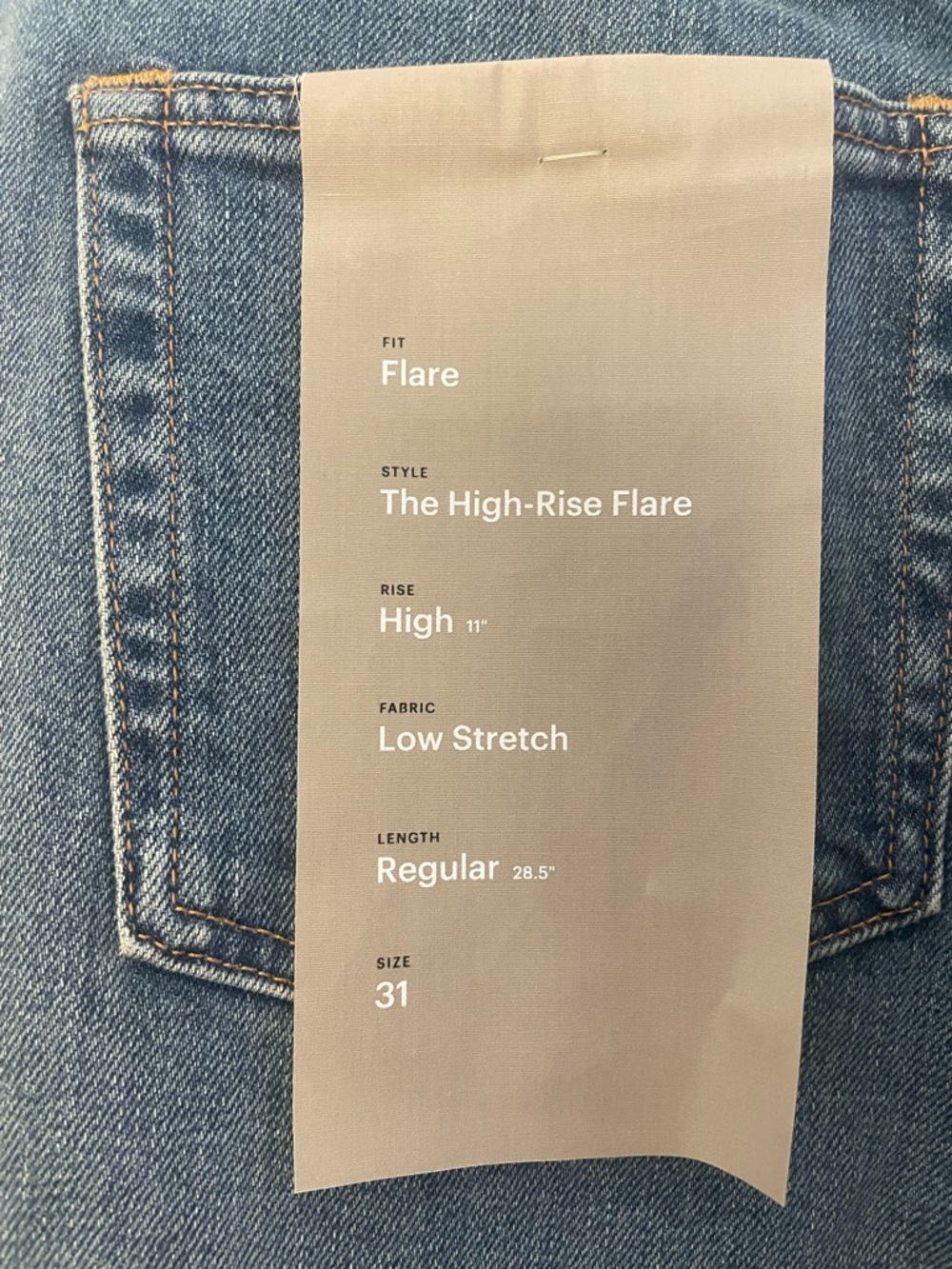 Everlane The High Rise Flare Jean in Bright Indigo - Picture 4 of 5